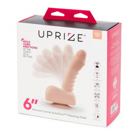 UPRIZE 6 - 15 CM VIBRATING REALISTIC DILDO PINK FLESH-REMOTE CONTROL