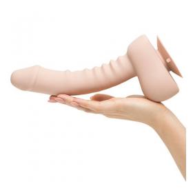 UPRIZE 6 - 15 CM VIBRATING REALISTIC DILDO PINK FLESH-REMOTE CONTROL