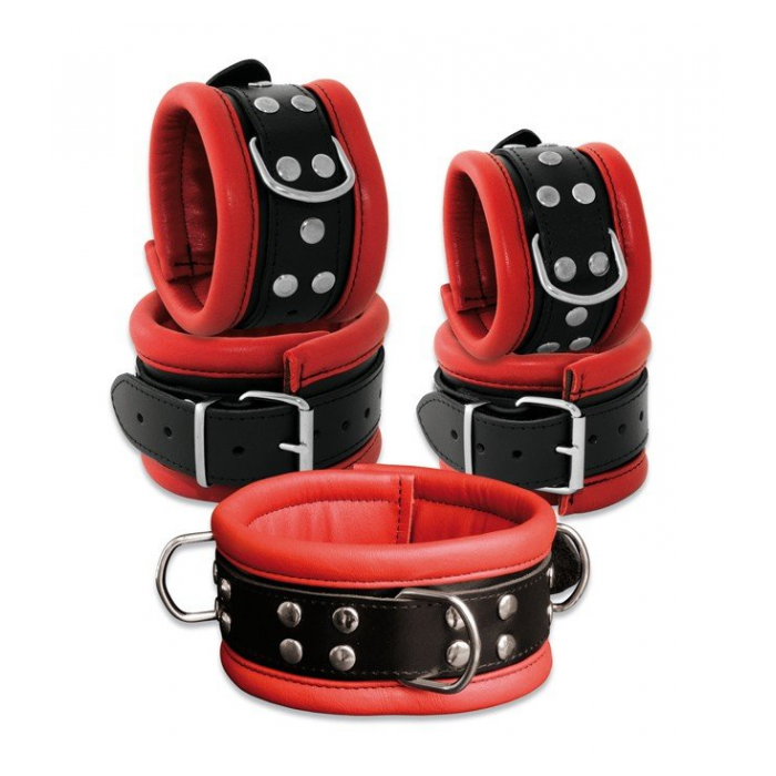 ANKLECUFFS 6,5 CM red, blue or black