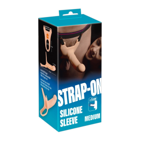 STRAP-ON SILICONE SLEEVE MEDIUM 5 CM