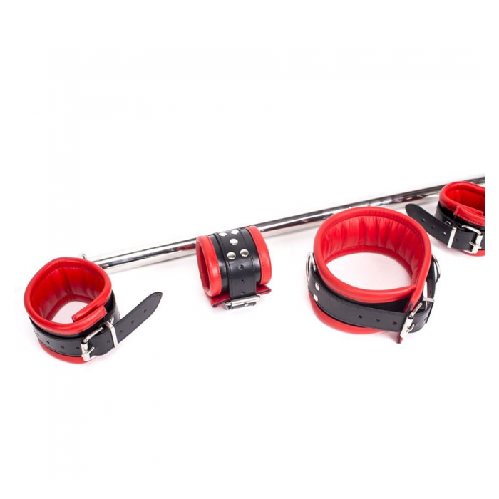 SPREADER BAR DELUXE SET RED LEATHER de Kiotos