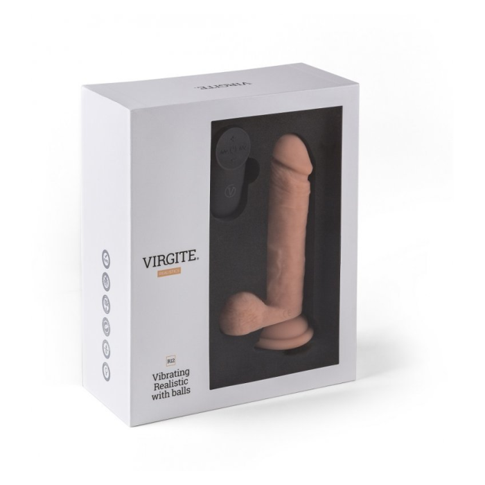 VIBRADOR REALÍSTICO R12 con CONTROL REMOTO de Virgite