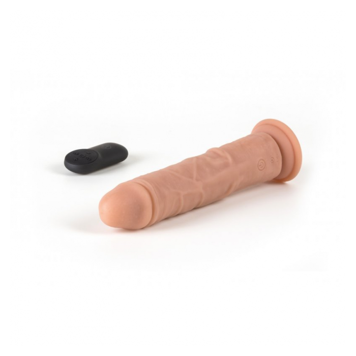 VIBRADOR Y ROTADOR REALÍSTICO R7 19CM C/ CONTROL REMOTO