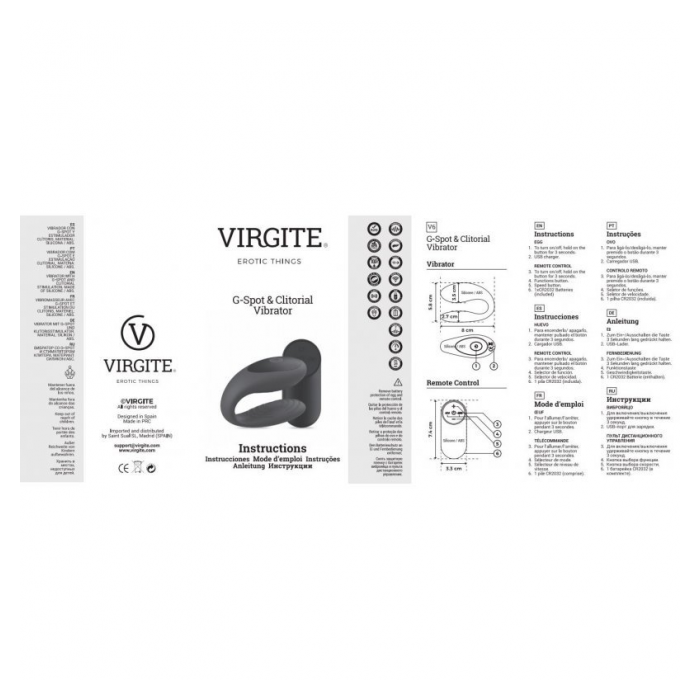 G-SPOT & CLITORIAL VIBRATOR E12 de Virgite