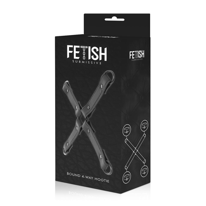 FETISH SUBMISSIVE HOG TIE VEGAN LEATHER