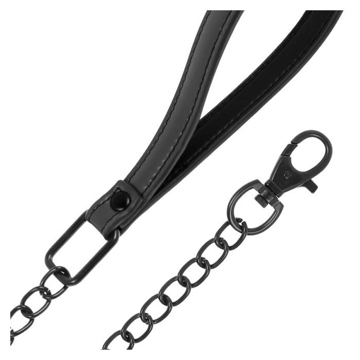 FETISH SUBMISSIVE COLLAR WITH LEASH