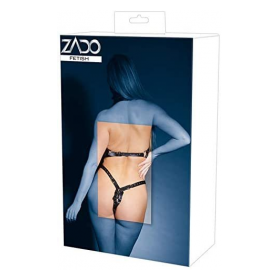 Body de cuero con tachuelas de ZADO-2000873