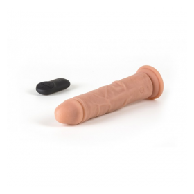 VIBRADOR Y ROTADOR REALÍSTICO R7 19CM C/ CONTROL REMOTO