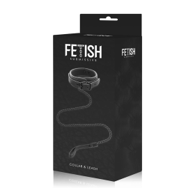 FETISH SUBMISSIVE COLLAR WITH LEASH