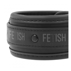 FETISH SUBMISSIVE ANKLE CUFFS VEGAN LEATHER