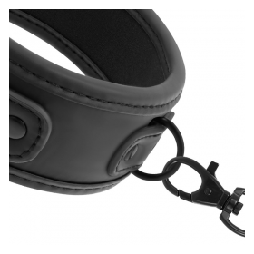 FETISH SUBMISSIVE COLLAR WITH LEASH