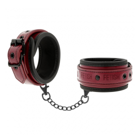 FETISH SUBMISSIVE HANDCUFFS VEGAN LEATHER