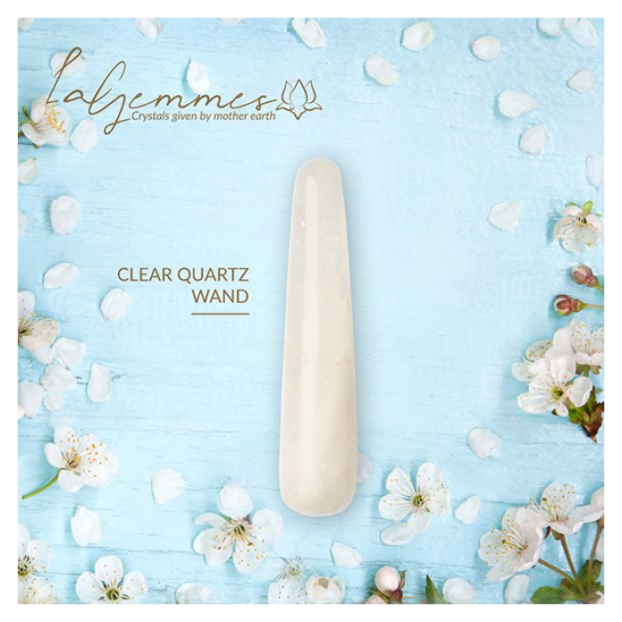 LA GEMMES CLEAR QUARTZ WAND