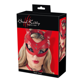 HEAD MASK RED -BAD KITTY