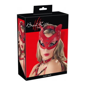 HEAD MASK RED -BAD KITTY