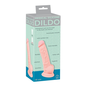 MEDICAL SILICONE DILDO 18CM.