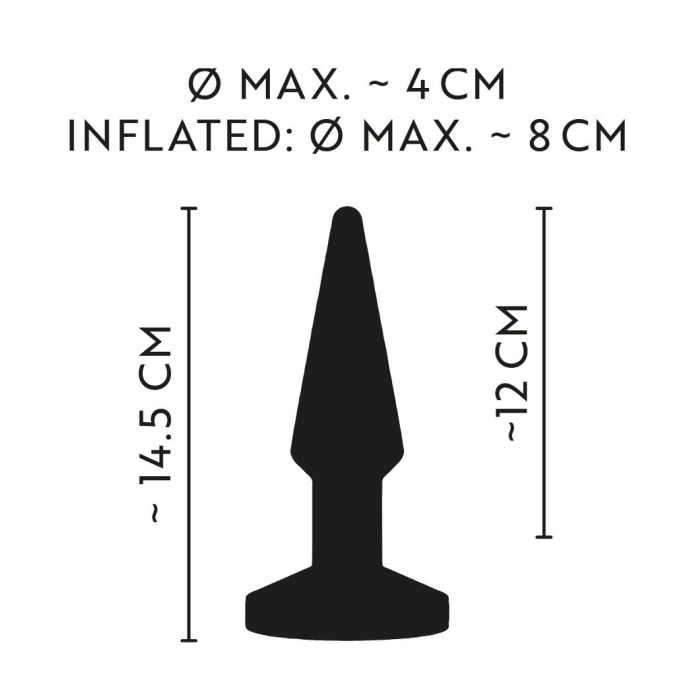 ANOS-RC INFLATABLE BUTT PLUG + VIBRATION