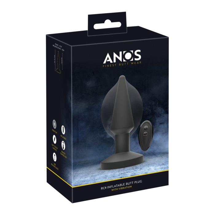 ANOS-RC INFLATABLE BUTT PLUG + VIBRATION