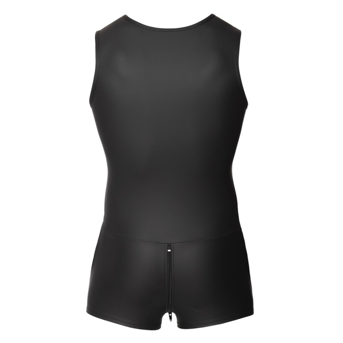 SVENJOYMENT 2150468- BODY NEGRO PARA HOMBRE SIN MANGAS.