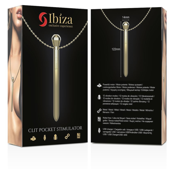 IBIZA-CLIT POCKET STIMULATOR NECKLACE