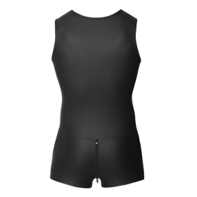 SVENJOYMENT 2150468- BODY NEGRO PARA HOMBRE SIN MANGAS.