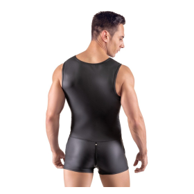 SVENJOYMENT 2150468- BODY NEGRO PARA HOMBRE SIN MANGAS.