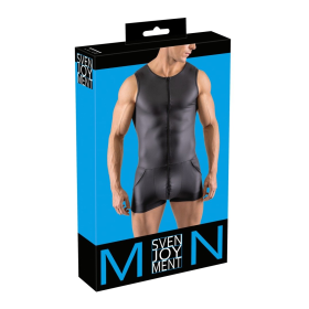 SVENJOYMENT 2150468- BODY NEGRO PARA HOMBRE SIN MANGAS.