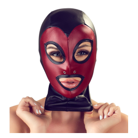 HEAD MASK-ROJA Y NEGRA DE BAD KITTY