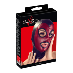 HEAD MASK-ROJA Y NEGRA DE BAD KITTY