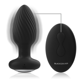 WELLS REMOTE C. ANAL PLUG DE BLACK & SILVER