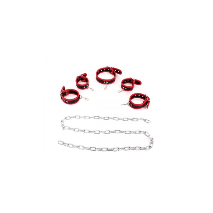 BUDGET BODY RESTRAINTS SET BLACK-RED